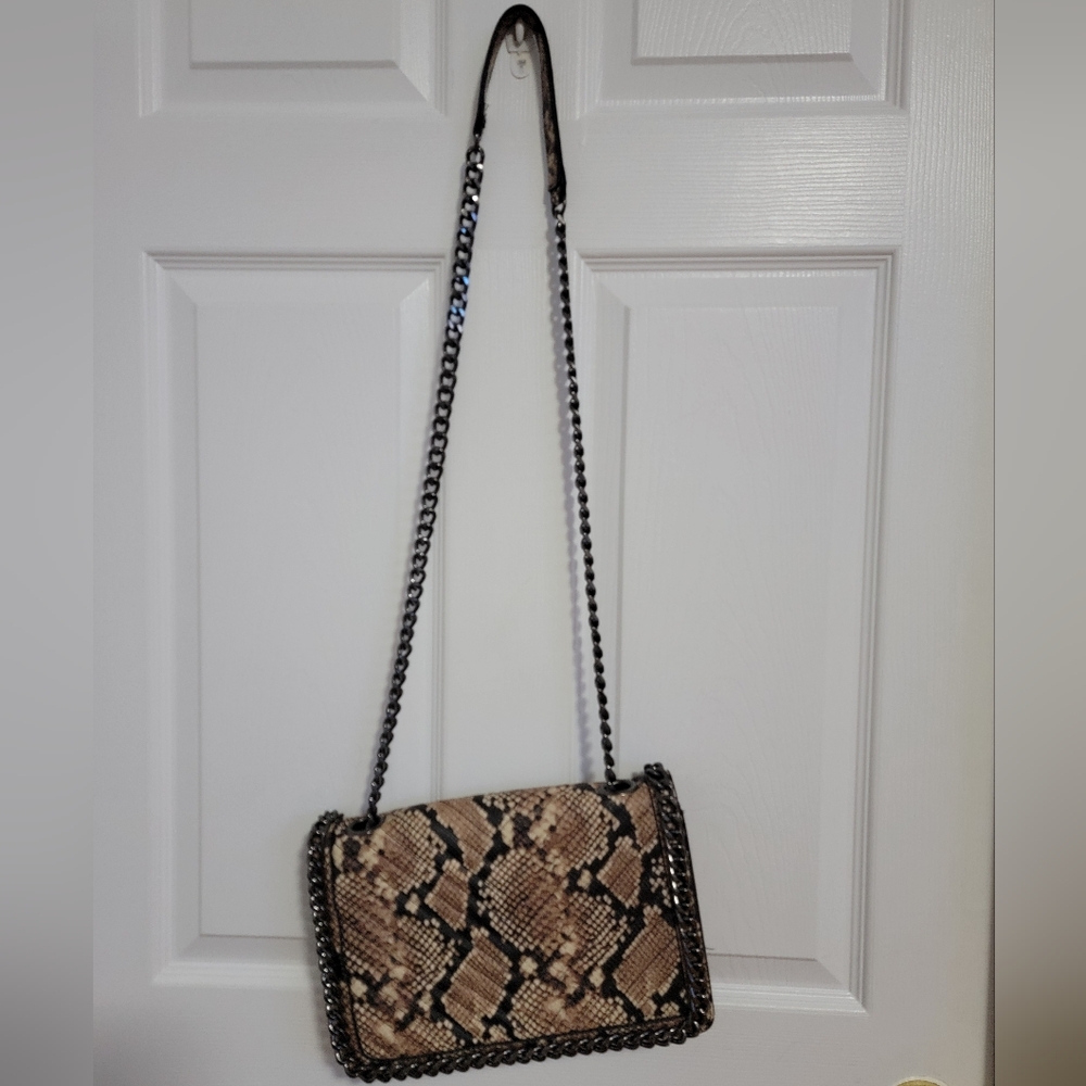 Aldo Snakeskin Chain Crossbody Purse